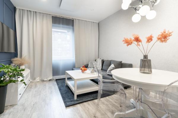 Na fotografii je vidět objekt Apartament BIANCO w sercu Śląska nacházející se ve městě Ruda Śląska.