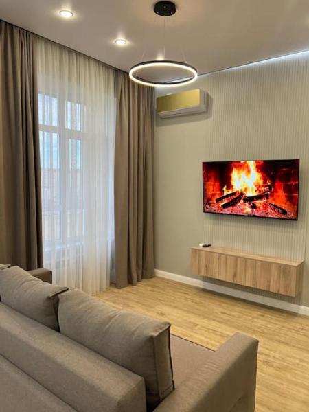 På billedet ses objektet Уютная студия в ЖК Premium Plaza beliggende i byen Segendy.
