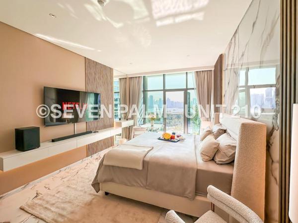 A la foto es mostra l'objecte Luxus-Studio mit Private Beach in Top-Lage, Meerblick & Infinity Pool! situat a la ciutat de Dubai.