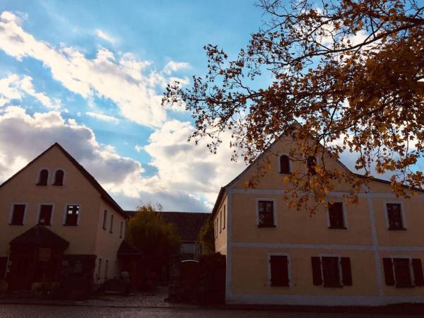 Na zdjęciu widoczny jest obiekt Erholen im Kranichhof, Garten, Sauna - Nähe Heide położony w mieście Schildau.