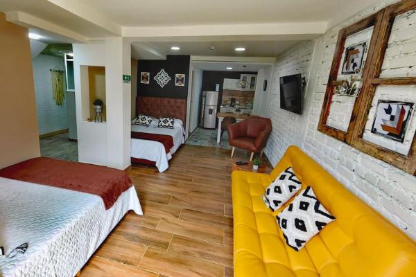 Auf dem Foto ist das Objekt Cómodo Apartamento a 20 metros del parque in der Stadt Salento zu sehen.