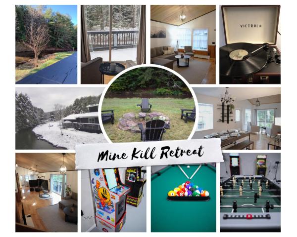 På bildet vises objektet Black Creek Lodge - Hot Tub, Game Room, Fire Pit som ligger i byen Middleburgh.
