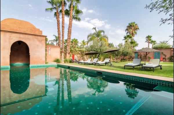 En la foto se muestra el objeto Villa Magtafa ubicado en la ciudad de Marrakech.