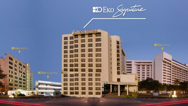 A la foto es mostra l'objecte Eko Hotel Signature situat a la ciutat de Lagos.