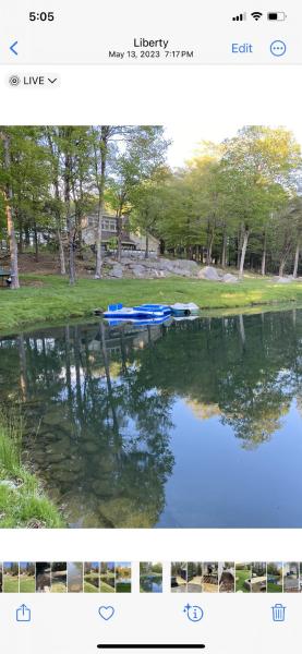 På billedet ses objektet Catskills Pond Getaway beliggende i byen Loch Sheldrake.