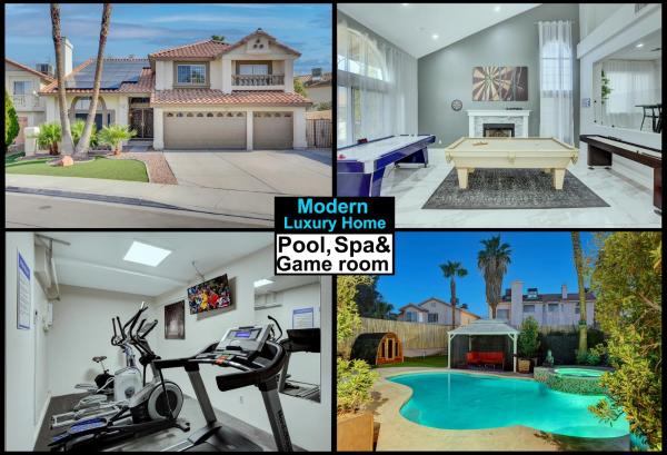 Na foto é possível ver o objeto Buddha Play Modern with Pool & Spa Sauna Near Vegas strip localizado na cidade de Las Vegas.