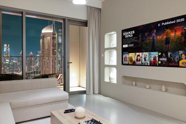 Auf dem Foto ist das Objekt Burj Khalifa View, High Floor, Dubai Mall Access, Gym, Infinity-Pool, Playground, BBQ, Family Friendly in der Stadt Dubai zu sehen.
