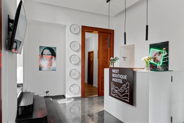Na zdjęciu widoczny jest obiekt Nest Boutique Hostel położony w mieście Bukareszt.