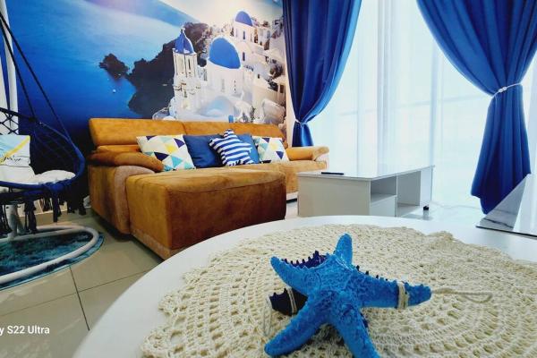 A la foto es mostra l'objecte Santorini Holiday Resort Style Staycation 3 rooms situat a la ciutat de Shah Alam.