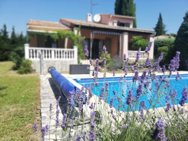 Nella foto è visibile l'oggetto LA VALANAIS - Maison de Vacances entière climatisée avec piscine privée situato nella città di Flayosc.