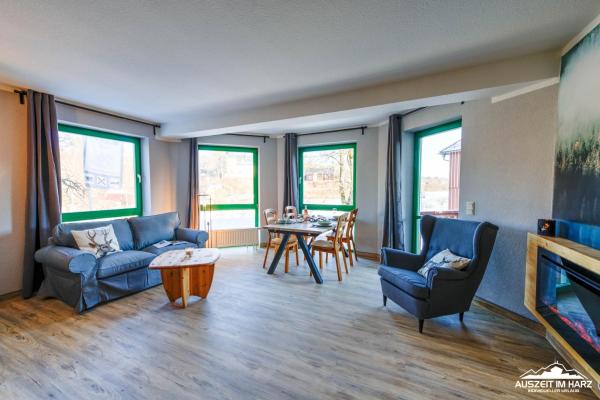 Auf dem Foto ist das Objekt Auszeit-im-Harz Haus 5 Wohnung 22 in der Stadt Stiege zu sehen.