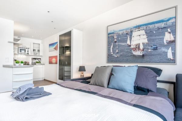 På billedet ses objektet Ferienwohnung Marina Apartment 9403 in Marina Wendtorf beliggende i byen Wendtorf.