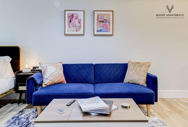 På billedet ses objektet The Moose #9 - Brand New Luxe Modern loft with Free Parking, King Bed & Fast WiFi beliggende i byen Memphis.