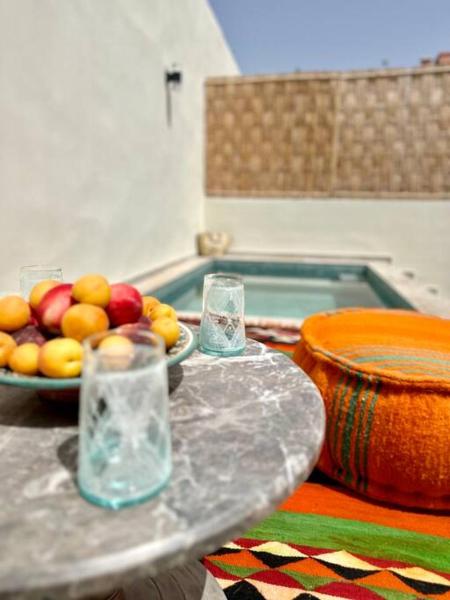 På billedet ses objektet Maison de ville avec piscine beliggende i byen Marrakech.