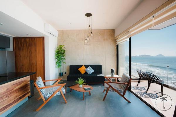 A la foto es mostra l'objecte Unique apartment facing the coast, Mazatlán. situat a la ciutat de Mazatlán.