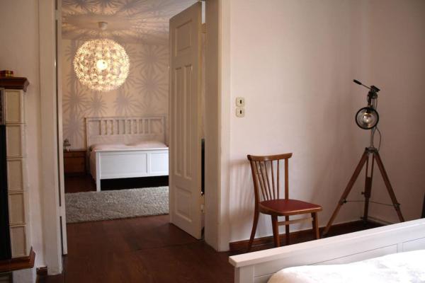 A la foto es mostra l'objecte Ferienwohnung mit großem Garten und Blick zum See situat a la ciutat de Fürstenwerder.