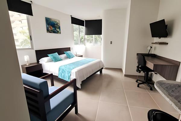 På billedet ses objektet 404 Moderno Aparta-Suite en Versalles Tipo Loft - Cali Tower Suites & Lofts beliggende i byen Cali.