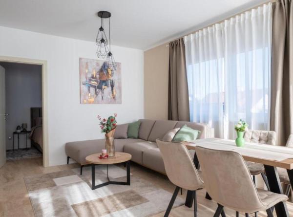 A la foto es mostra l'objecte Apartment Kona - Free Parking & Self Check-In situat a la ciutat de Ščitarjevo.