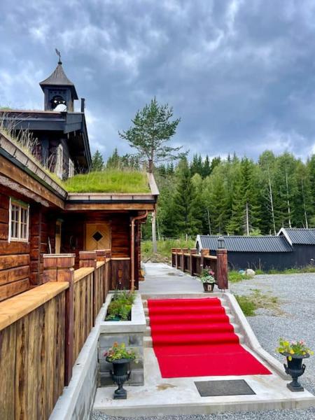 Nella foto è visibile l'oggetto Eidsvollhytta- et unikt sted for unike opplevelser situato nella città di Eidsvoll.