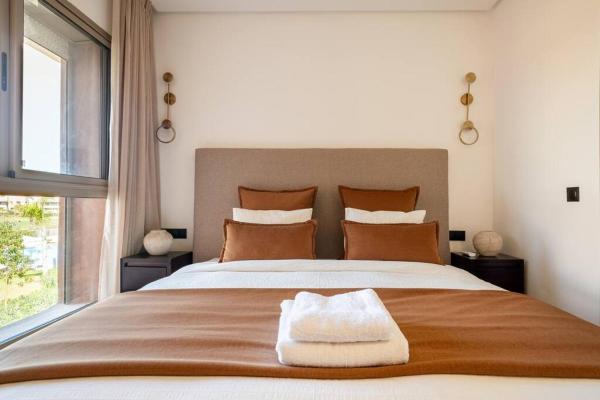 Na fotografii je vidět objekt Golfside new 3-bedroom apartment nacházející se ve městě Marakéš.