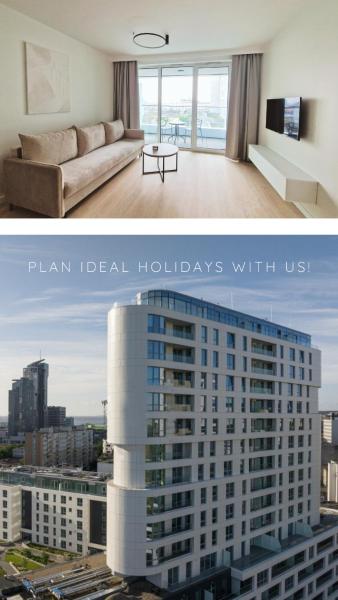 A la foto es mostra l'objecte 5 min do Skweru! Baltic Sands Premium Apartments - Free Parking situat a la ciutat de Gdynia.