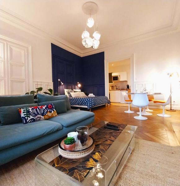 A la foto es mostra l'objecte Le Carré Bleu - Studio Confort - Centre-ville situat a la ciutat de Dieppe.