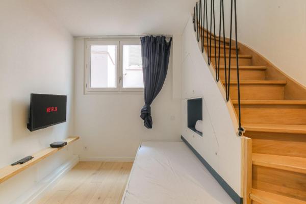 På billedet ses objektet Cosy et Calme en hypercentre beliggende i byen Lyon.