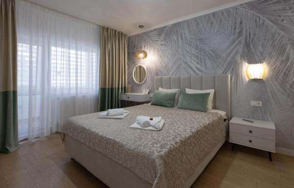 Na zdjęciu widoczny jest obiekt Imedio Olive Apartment Aviatiei położony w mieście Bukareszt.