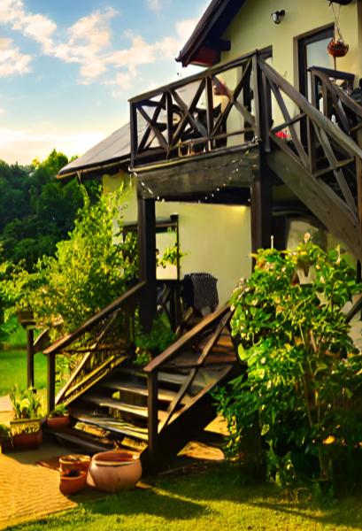 写真にはPłęsno市にあるSiedlisko Owinkが写っています。