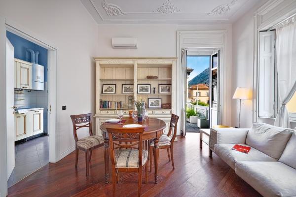 The photo shows the Three-room apartment in Como center located in the city of Como.