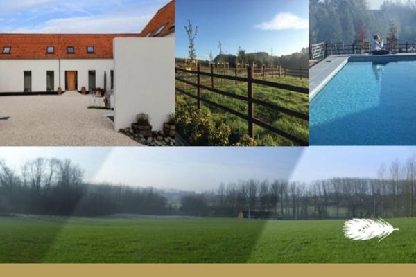 På bilden syns Familie & Vriendenwoning met fantastisch uitzicht som ligger i staden Ellezelles.