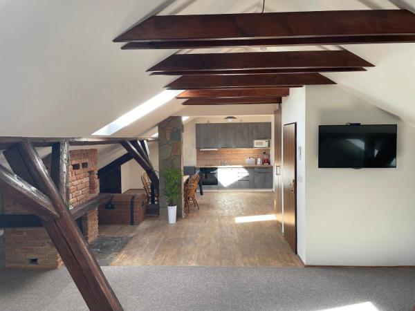 写真にはMoravský Písek市にあるApartmán pod Kňeží Horouが写っています。