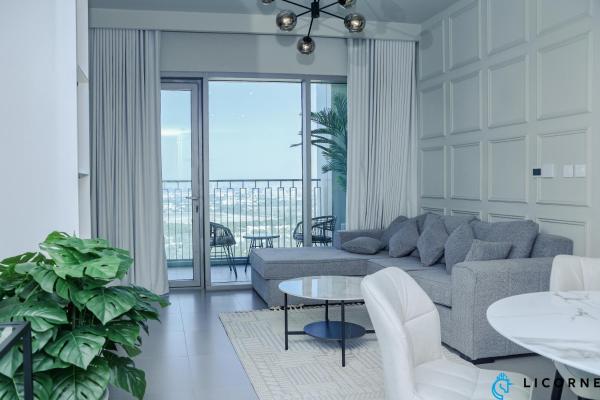 På billedet ses objektet Unveil Downtown Luxury, 1BR Majestic Skyline Views - Downtown Views ll beliggende i byen Dubai.