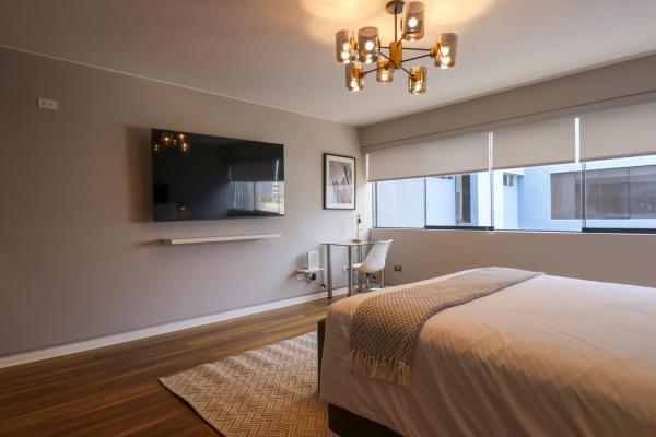 A la foto es mostra l'objecte Elegant 1BR in San Isidro situat a la ciutat de Lima.
