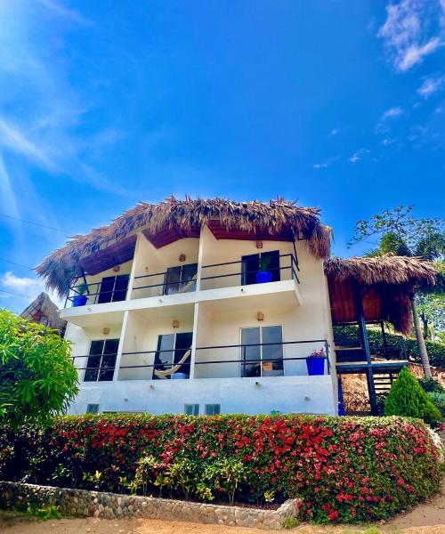 På bilden syns objektet hotel Tayrona Angel Lodge cerca a la entrada el zaino parque nacional tayrona som ligger i staden Cañaveral.
