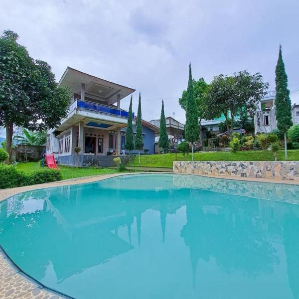Na fotografii je vidět objekt Villa GeGe Puncak nacházející se ve městě Cipayung.