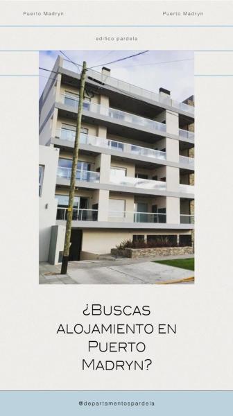 På bilden syns objektet Edificio Pardela som ligger i staden Puerto Madryn.