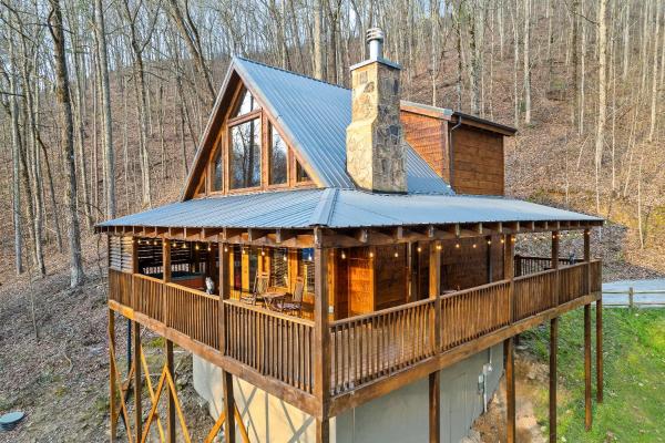 A la foto es mostra l'objecte Private! Hot Tub, Views, & Games situat a la ciutat de Sevierville.