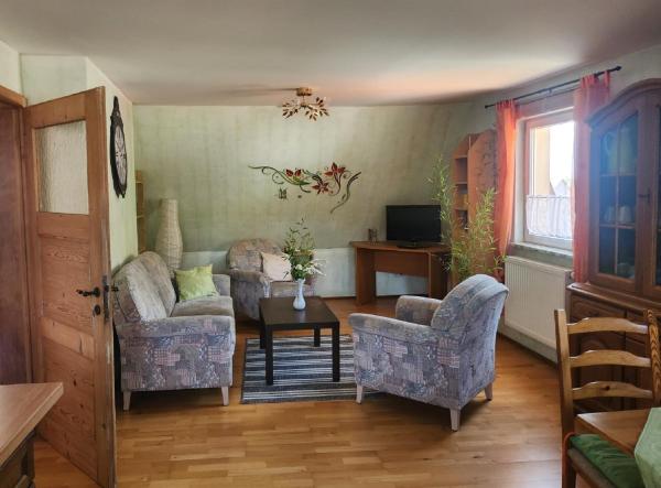 A la foto es mostra l'objecte Ferienwohnung Langhammer situat a la ciutat de Mainberg.