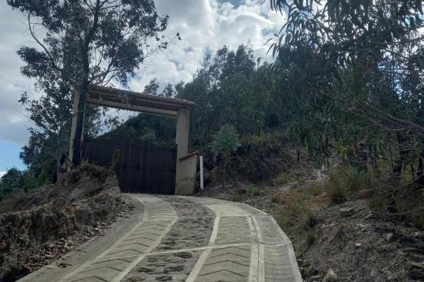 En la foto se muestra el objeto Cabaña Cueva del Zorro ubicado en la ciudad de Ráquira.