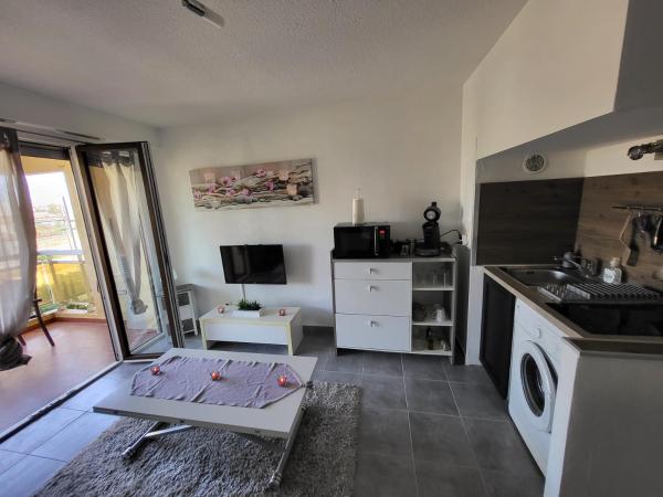 A la foto es mostra l'objecte Studio confort situat a la ciutat de Fréjus.