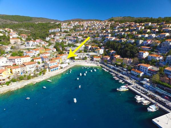 The photo shows the Ferienwohnung für 4 Personen ca 48 qm in Rabac, Istrien Bucht von Rabac located in the city of Rabac.
