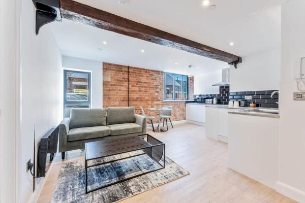 Na fotografii je vidět objekt Characterful 1 Bed Apartment in Burton-on-Trent nacházející se ve městě Newton Solney.