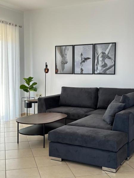 The photo shows the Eros Apartment Superb View located in the city of Gythio.