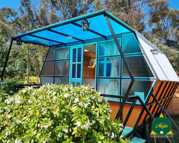 På billedet ses objektet Glamping Mafer 1 Hexagonal beliggende i byen Gachancipá.