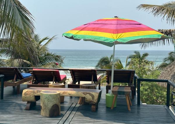 På billedet ses objektet Beachfront Paradise Boutique Hotel - Alebrijes Jacuzzi Villa beliggende i byen Coyote.