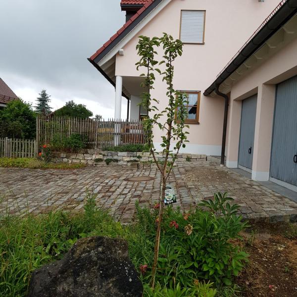 The photo shows the Jurasonne located in the city of Gräfenberg.