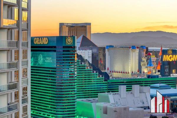 Na fotografii je vidět objekt MGM Signature-37-814 1Br 2Ba F1 Pits View Balcony nacházející se ve městě Las Vegas.