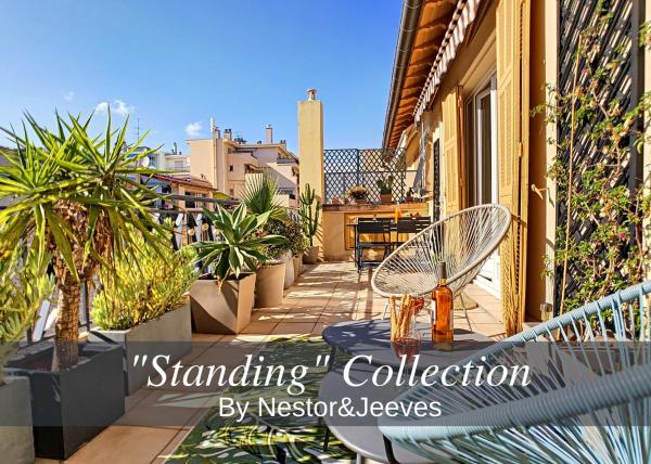照片显示了位于Nice市的Nestor&Jeeves - SUNNY TERRACE - Central - Very close sea - Top Floor物件。