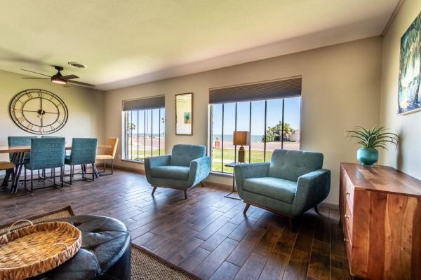 A la foto es mostra l'objecte Water View Ocean Drive Retreat Awaits situat a la ciutat de Corpus Christi.